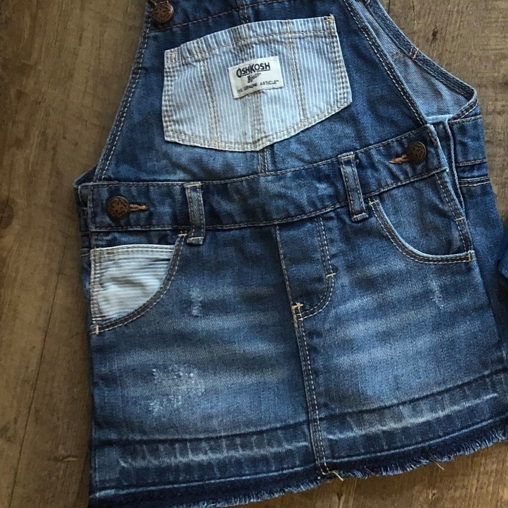 OshKosh B'Gosh Denim Overall Dress (18 Months)